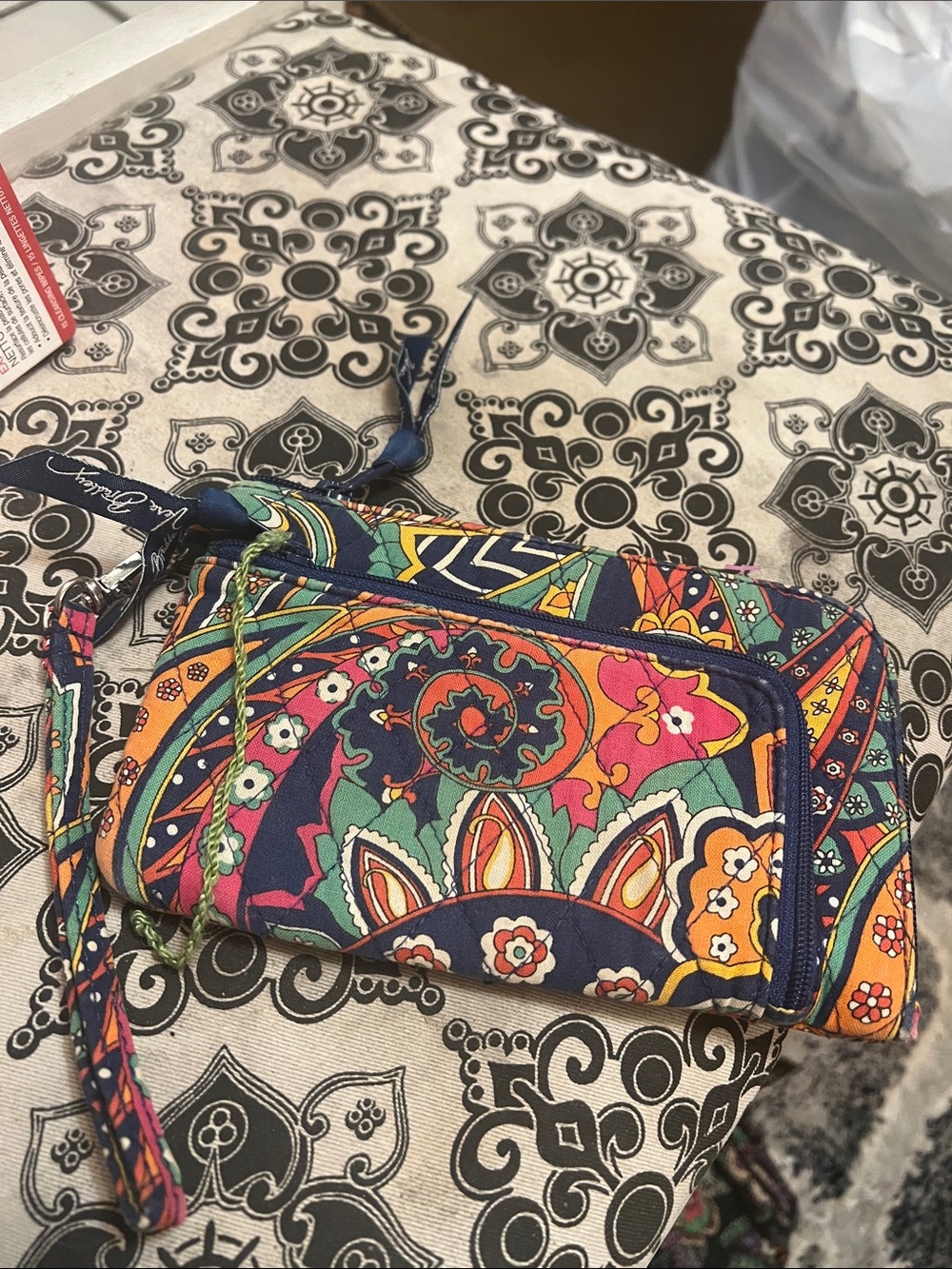 Vera Bradley Vibrant Paisley Multi-Color Wristlet Wallet